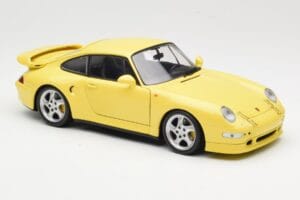 Porsche 911 993 Turbo S Gul UT Models 1:18 27836 Metal — billede 6 af 8