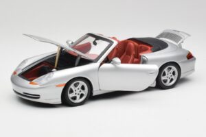 Porsche 911 996 Cabriolet Sølv Gate 1:18 1052 Metal — billede 2 af 8