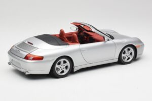 Porsche 911 996 Cabriolet Sølv Gate 1:18 1052 Metal — billede 3 af 8
