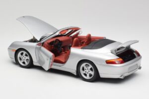 Porsche 911 996 Cabriolet Sølv Gate 1:18 1052 Metal — billede 5 af 8