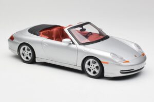 Porsche 911 996 Cabriolet Sølv Gate 1:18 1052 Metal — billede 6 af 8