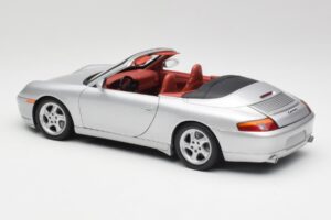 Porsche 911 996 Cabriolet Sølv Gate 1:18 1052 Metal — billede 7 af 8