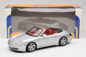 Porsche 911 996 Cabriolet Sølv Gate 1:18 1052 Metal — billede 8 af 8