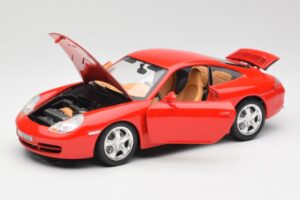Porsche 911 996 Carrera 4 Rød Bburago 1:18 30085 Metal — billede 2 af 8