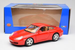 Porsche 911 996 Carrera 4 Rød Bburago 1:18 30085 Metal — billede 8 af 8