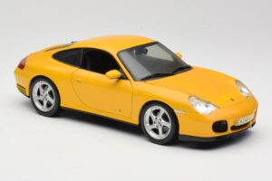 Porsche 911 996 Carrera 4S Gul Maisto 1:18 WAP02101610 Metal — billede 6 af 8