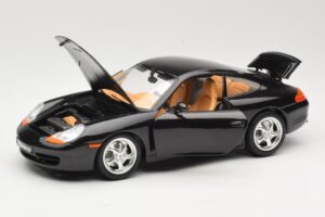Porsche 911 996 Carrera Sort Bburago 1:18 3385-M2 Metal — billede 2 af 8