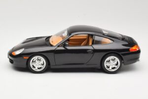 Porsche 911 996 Carrera Sort Bburago 1:18 3385-M2 Metal — billede 4 af 8