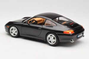 Porsche 911 996 Carrera Sort Bburago 1:18 3385-M2 Metal — billede 7 af 8