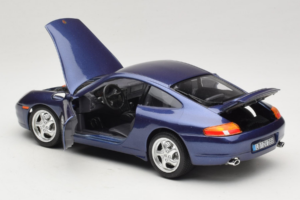 Porsche 911 996 Carrera Blå Bburago 1:18 WAP02100897 Metal — billede 5 af 8