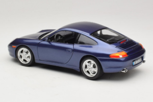 Porsche 911 996 Carrera Blå Bburago 1:18 WAP02100897 Metal — billede 7 af 8