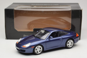 Porsche 911 996 Carrera Blå Bburago 1:18 WAP02100897 Metal — billede 8 af 8