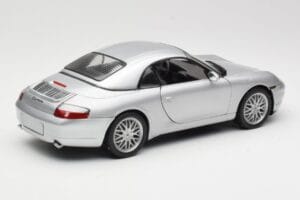 Porsche 911 996 Carrera Cabriolet Sølv Hot Wheels 1:18 213595 Metal — billede 3 af 8