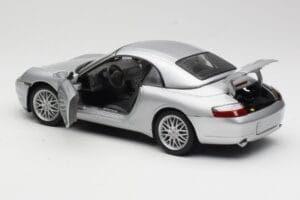 Porsche 911 996 Carrera Cabriolet Sølv Hot Wheels 1:18 213595 Metal — billede 5 af 8
