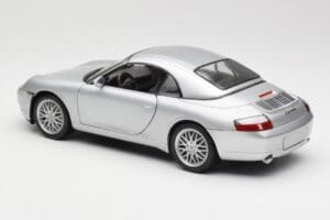 Porsche 911 996 Carrera Cabriolet Sølv Hot Wheels 1:18 213595 Metal — billede 7 af 8