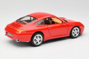 Porsche 911 996 Carrera Rød Bburago 1:18 3385 Metal — billede 3 af 8