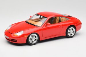 Porsche 911 996 Carrera Rød Bburago 1:18 3385 Metal
