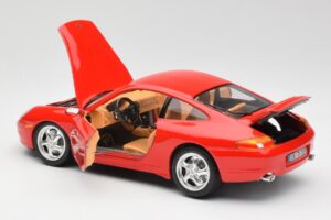 Porsche 911 996 Carrera Rød Bburago 1:18 3385 Metal — billede 5 af 8