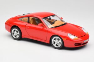 Porsche 911 996 Carrera Rød Bburago 1:18 3385 Metal — billede 6 af 8
