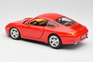 Porsche 911 996 Carrera Rød Bburago 1:18 3385 Metal — billede 7 af 8