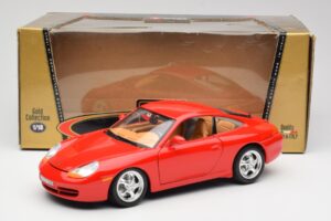 Porsche 911 996 Carrera Rød Bburago 1:18 3385 Metal — billede 8 af 8