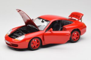 Porsche 911 996 Carrera Rød Begrænset Udgave Bburago 1:18 3385-M1 Metal — billede 2 af 8