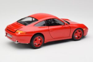 Porsche 911 996 Carrera Rød Begrænset Udgave Bburago 1:18 3385-M1 Metal — billede 3 af 8