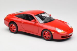 Porsche 911 996 Carrera Rød Begrænset Udgave Bburago 1:18 3385-M1 Metal — billede 6 af 8