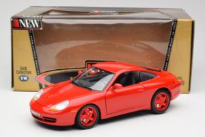 Porsche 911 996 Carrera Rød Begrænset Udgave Bburago 1:18 3385-M1 Metal — billede 8 af 8
