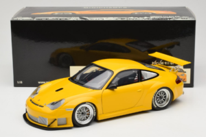 Porsche 911 996 GT3 RSR Yello ALMS 2004 Minichamps 1:18 100046401 Metal — billede 8 af 8
