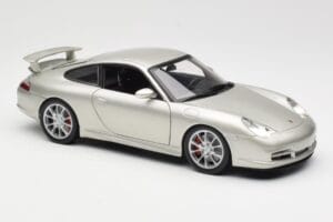 Porsche 911 996 GT3 Sølv Hot Wheels 1:18 C2590 Metal — billede 6 af 8