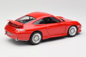 Porsche 911 996 GT3 Strasse Rød Bburago 1:18 30395 Metal — billede 3 af 8