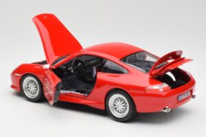 Porsche 911 996 GT3 Strasse Rød Bburago 1:18 30395 Metal — billede 5 af 8