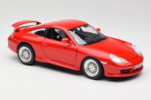 Porsche 911 996 GT3 Strasse Rød Bburago 1:18 30395 Metal — billede 6 af 8
