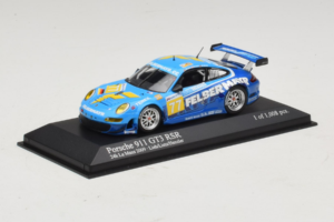 Porsche 911 GT3 R #77 M. Lieb / R. Lietz / W. Henzler 24 Hours of Le Mans 2009 Minichamps 1:43 400096977 Metal — billede 2 af 5