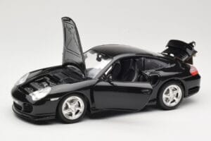 Porsche 911 996 Turbo Sort Bburago 1:18 3367 Metal — billede 2 af 8