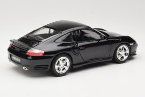 Porsche 911 996 Turbo Sort Bburago 1:18 18-12030 Metal — billede 3 af 8