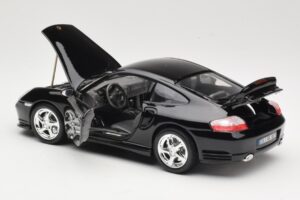 Porsche 911 996 Turbo Sort Bburago 1:18 18-12030 Metal — billede 5 af 8