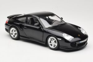 Porsche 911 996 Turbo Sort Bburago 1:18 18-12030 Metal — billede 6 af 8