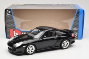 Porsche 911 996 Turbo Sort Bburago 1:18 18-12030 Metal — billede 8 af 8