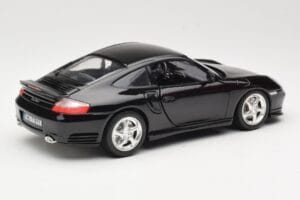 Porsche 911 996 Turbo Sort Bburago 1:18 3367 Metal — billede 3 af 8
