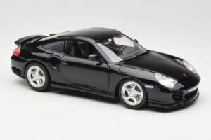 Porsche 911 996 Turbo Sort Bburago 1:18 3367 Metal — billede 6 af 8