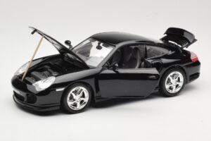 Porsche 911 996 Turbo Sort Bburago 1:18 18-12030 Metal — billede 2 af 8