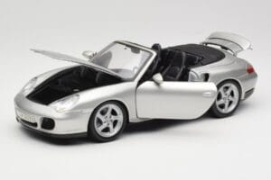 Porsche 911 996 Turbo Cabriolet Sølv Maisto 1:18 31660 Metal — billede 2 af 8