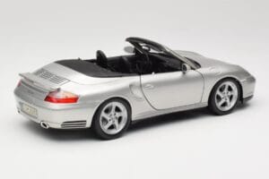 Porsche 911 996 Turbo Cabriolet Sølv Maisto 1:18 31660 Metal — billede 3 af 8
