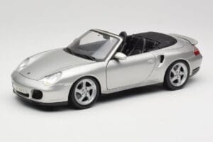 Porsche 911 996 Turbo Cabriolet Sølv Maisto 1:18 31660 Metal