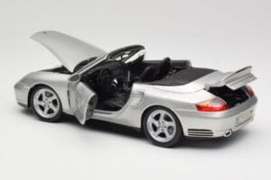 Porsche 911 996 Turbo Cabriolet Sølv Maisto 1:18 31660 Metal — billede 5 af 8