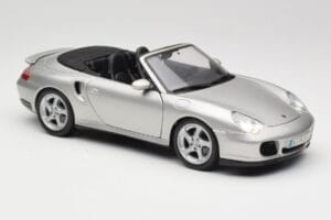 Porsche 911 996 Turbo Cabriolet Sølv Maisto 1:18 31660 Metal — billede 6 af 8