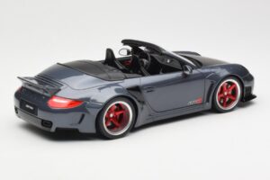 Porsche 911 997 Cabriolet Liberty Walk Grå GT Spirit 1:18 GT463 Resin — billede 2 af 6