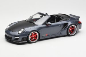 Porsche 911 997 Cabriolet Liberty Walk Grå GT Spirit 1:18 GT463 Resin